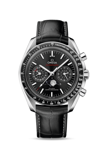 Omega Speedmaster Moonphase Chronograph Master Chronometer Stainless Steel / Black